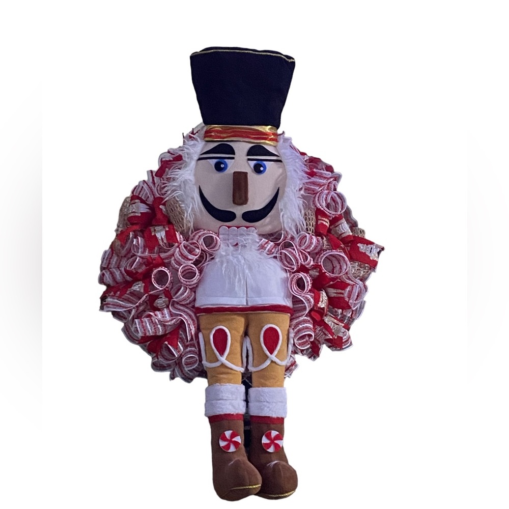Nutcracker wreath door hanger